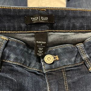 WHBM slim crop jeans